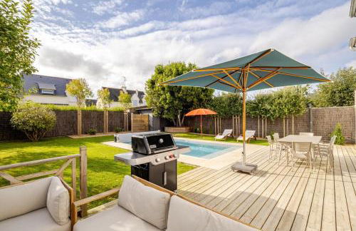 Maison de famille élégante avec piscine chauffée - 2km des plages - Foto 64