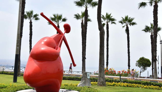 Estatua en el parque del Amor
