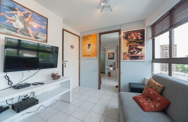 Ótimo Flat Bairro da Jaqueira Recife até 3 pessoas O Coração Verde da Cidade PBO902 - Foto 9