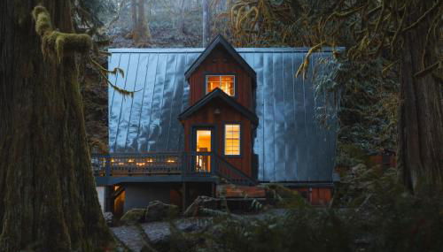 Secluded Forest Cabin with Hot Tub and Private Waterfall - Foto 4