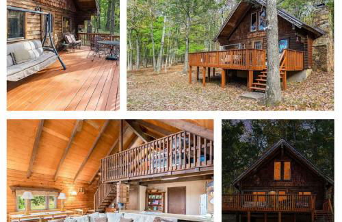Log Cabin w Loft, Hot Tub, Deck, Fire Pit, & WiFi - Photo 1