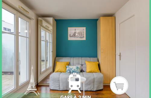 Refuge confortable - Terrasse - Gare Villiers à 2 min - Foto 1