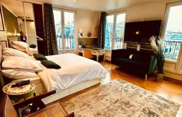 Beautiful apartment terrace Invalides and fireplace - Foto 14