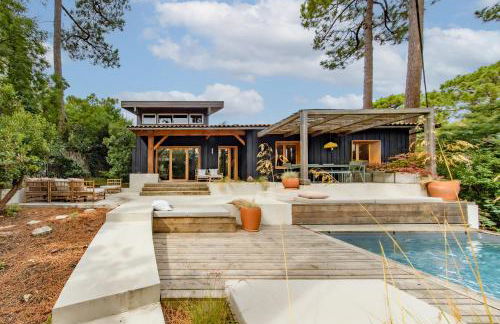 Villa Cap-Ferret, vue bassin-pinède - Foto 28