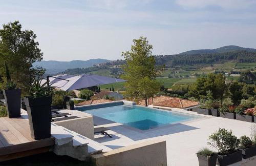 VillaCadière Vue Mer et Vignes Piscine à débordement - Foto 51
