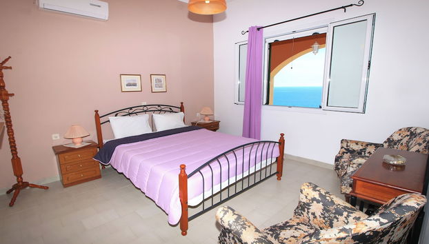 Villa Takis on Pelekas Beach, Apartment B With sea View - Foto 3, Habitación