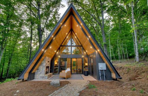Romantic A-Frame Cabin w Firepit, Patio, Fireplace, Games in Blue Ridge Mountains - Photo 11
