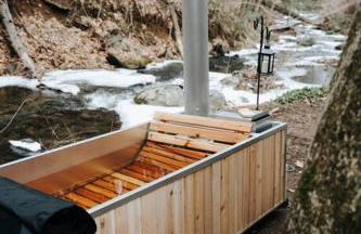 Creek Side Cabin with Wood Fired Hot Tub and Fire Pit - Foto 61