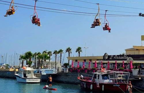 Appartement 1ere ligne piscine terrasse au bord de la plage front de mer avec vélos - Foto 67