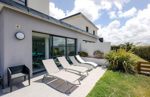 Villa Yana Bretagne Piscine Intérieure partagée et Spa Privatif 100m de la Plage - Foto 21