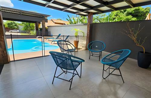 Recanto Sabiá, Área gourmet climatizada, piscina - Foto 4