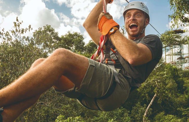Tyrolienne au parc Selvatica - Photo 1