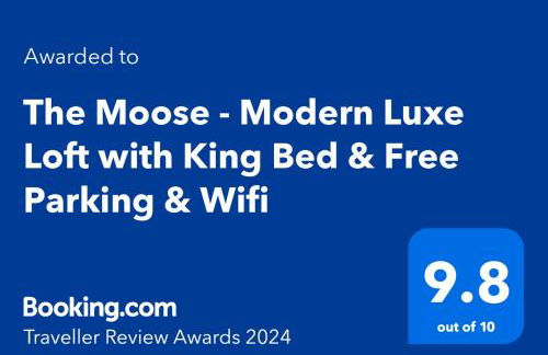 The Moose #8 - Modern Luxe Loft with King Bed & Free Parking & Wifi - Foto 5