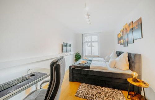 BlissPlace 3 Zi Premium Apartment nahe GETEC Arena mit Kingsize Betten und Balkon - Foto 7