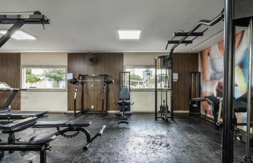 Flats Praia Uberlandia - Apt próximo ao Praia Clube - Area de lazer com Portaria 24 horas, piscina, academia, brinquedoteca, churrasqueira e áreas verdes para caminhadas - Foto 14