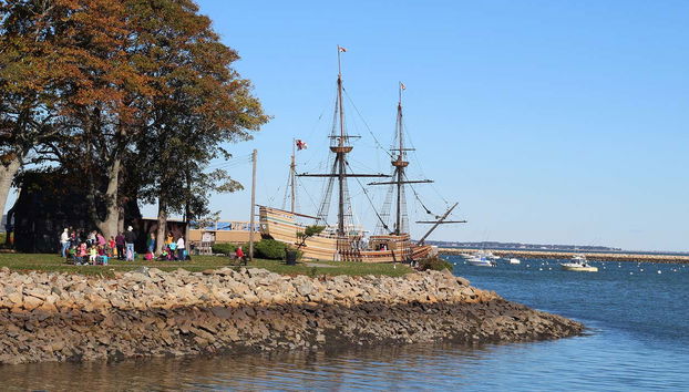 Vistas del barco Mayflower II