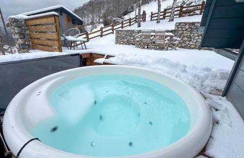 Chalet Le René-Sens - 5 pers - Grande terrasse - bain nordique SPA - Piscine - Foto 21