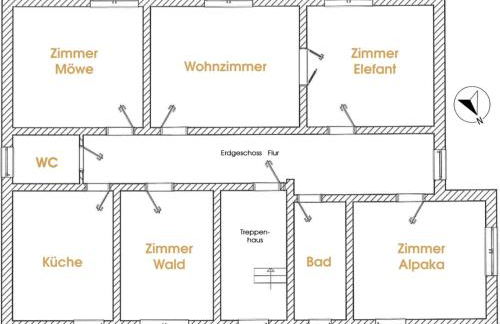 Gelbes Haus Seenland Ferienwohnungen XL - Foto 45