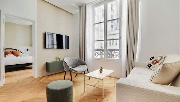 Modern Apartment - 1br/4p - Madeleine - Foto 5, Habitación