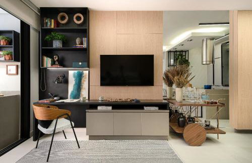 Flat de Luxo Decorado, com Lava Louças - Foto 2