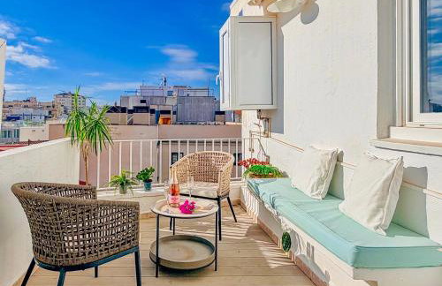 Bonaire Penthouse Sitges 2 terraces steps from beach - Foto 1