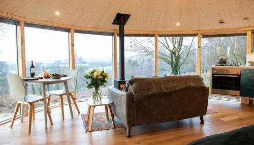 Craigmaddie Muir Roundhouse with Hot Tub Romantic, Luxury, Rural Stay for 2 Near Milngavie - Foto 3