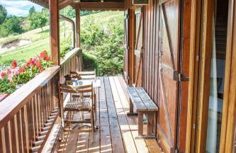 Chalet entier, vue panoramique, ruisseau et sauna. - Foto 11
