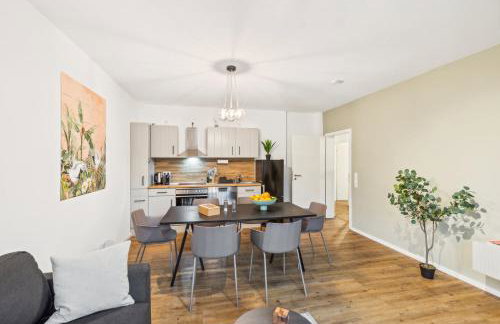 Apartment Kranich mit 3 Zimmern, top Infrastrukturlage HH Langenhorn, nähe Airport, Boxspringbetten und Arbeitsplätzen mit Glasfaser WLAN - Foto 6