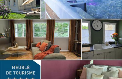 Villa Trianon Gîte 5 étoiles avec spa privé forêt Villandry - Foto 18