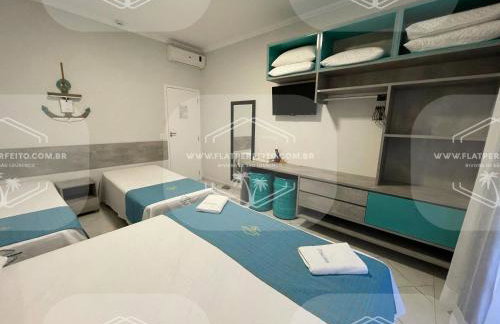 Flat Perfeito Flat Amarilis em Riviera São Lourenço com café da manhã e enxoval completo toalhas praia e piscina com trocas - Foto 82