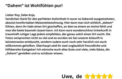 Dahem-Apartments - ruhig Parkplatz Rhein Main Gebiet gut erreichbar - 3 Apartments - barrierefrei mit Garten und Hund auf Anfrage -- 2 SZ Maisonette mit Balkon, -- 2 SZ mit Balkon - Foto 66