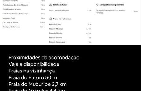 Vista Mar e Pé na Areia,Apartamento novo na Praia do Futuro bem próximo do Crocobeach - Foto 24