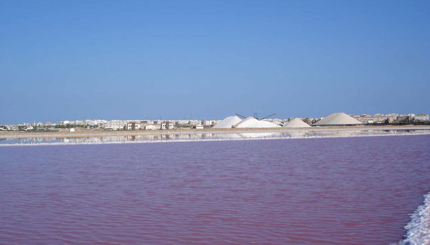 Panorâmica das salinas de Torrevieja