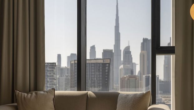 Upscale Studio w Burj View Upside Living - Foto 4, Habitación