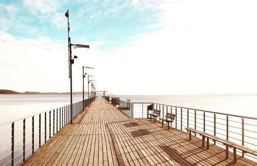 Drewniany domek nad Miedwiem - Foto 53