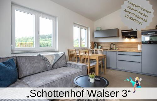 Ferienwohnung Schottenhof Walser 3 - Alleinlage im Grünen mit Panoramablick - Foto 3