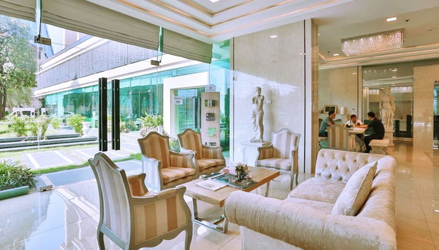 Zona de estar del vestíbulo