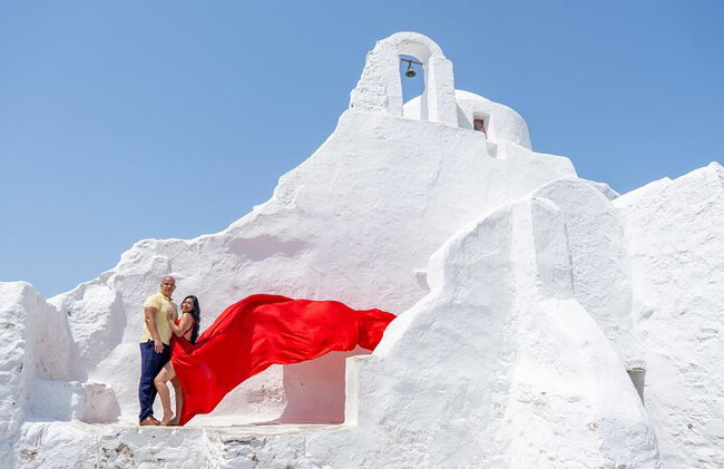 Mykonos Dream FLying Dress Photoshoot - Photo 3