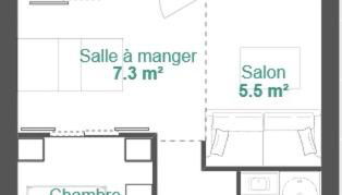 Appartement 5 p Belle Plagne Skis aux pieds - Foto 5