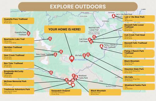 Cozy Wolfcamp Chalet with Hot Tub, Views with Fast Wifi - Foto 39