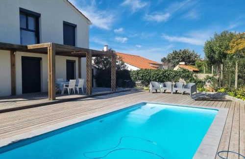 Piscine privative, CLIM, WIFI, 150m de la plage, 6 couchages, bel appartement rdc - Photo 1