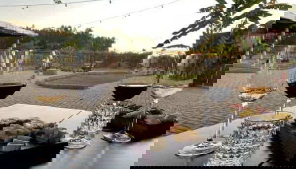 O delicioso vinho de adega acompanhado de uma tábua de frios