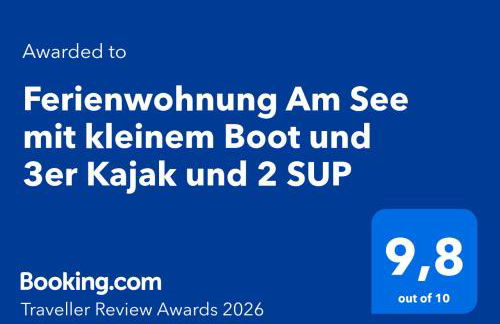 Ferienwohnung Am See mit kleinem Boot und 3er Kajak und 2 SUP - Foto 3
