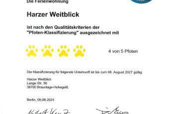 FeWo Harzer Weitblick, bis 2 Hunde Willkommen, W-Lan, 2x Smart TV, DTV 4 Sterne, 4 Pfoten - Foto 18