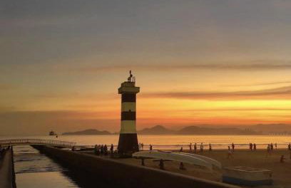 Apartamento em Santos no Gonzaga em frente a praia - Foto 49