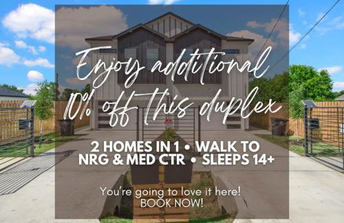 2 Homes in 1 Duplex Walk to NRG and Med Ctr Sleeps 14-20 - Foto 2