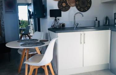 Bel Air Studios-Terrasse couverte-Jardinet-Vue Pont de Normandie-Parking privé - Foto 10