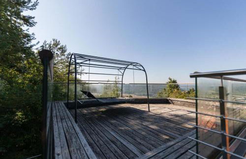 Ferienhaus hoch über dem Taubertal mit fantastischem Weitblick, Dachterrasse, 2000m2 großem Grundstück und Kamin - Foto 23