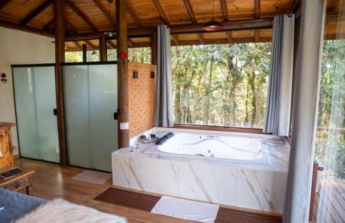 Chalé Valle dos sonhos romântico privativo com hidromassagem e lareira - Foto 7