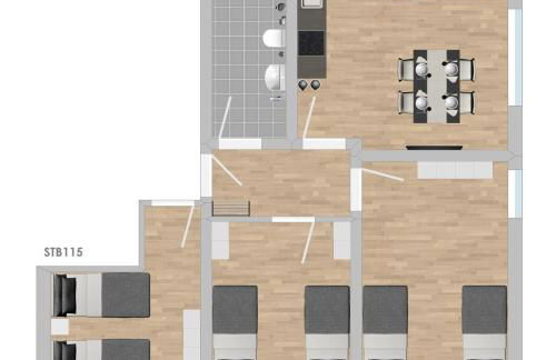 STB115 praktische Monteurwohnung - Foto 9